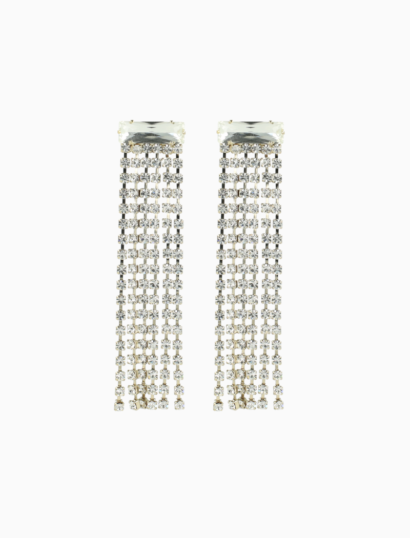 Veronique Earrings Baguette Waterfall L Crystal
