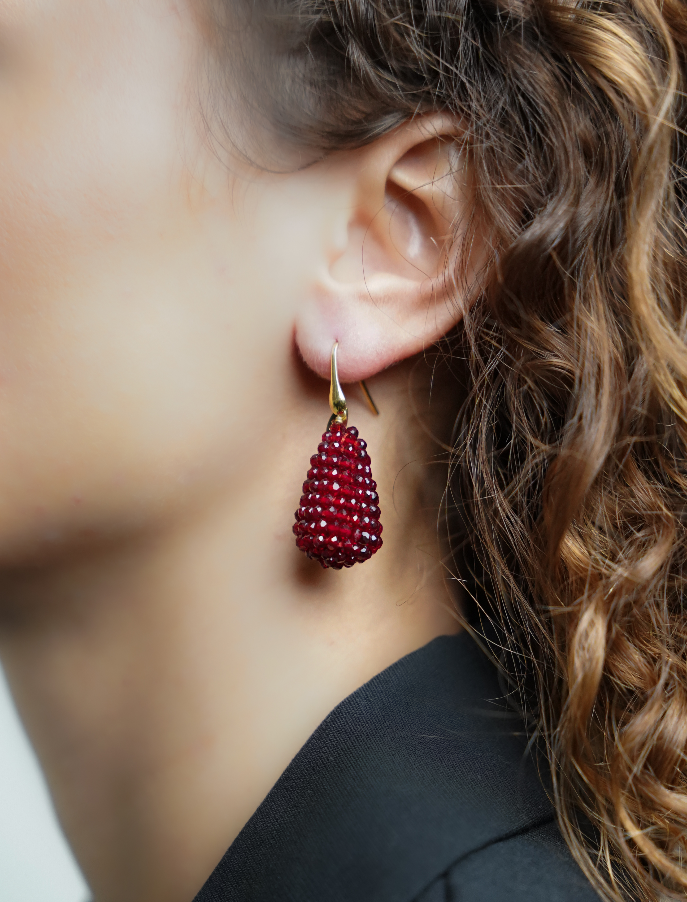 Bordeaux Oorbellen Amy Cone S