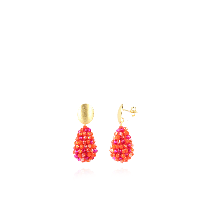 Mixed Fuchsia Oorbellen Amy Glassberry Cone XS