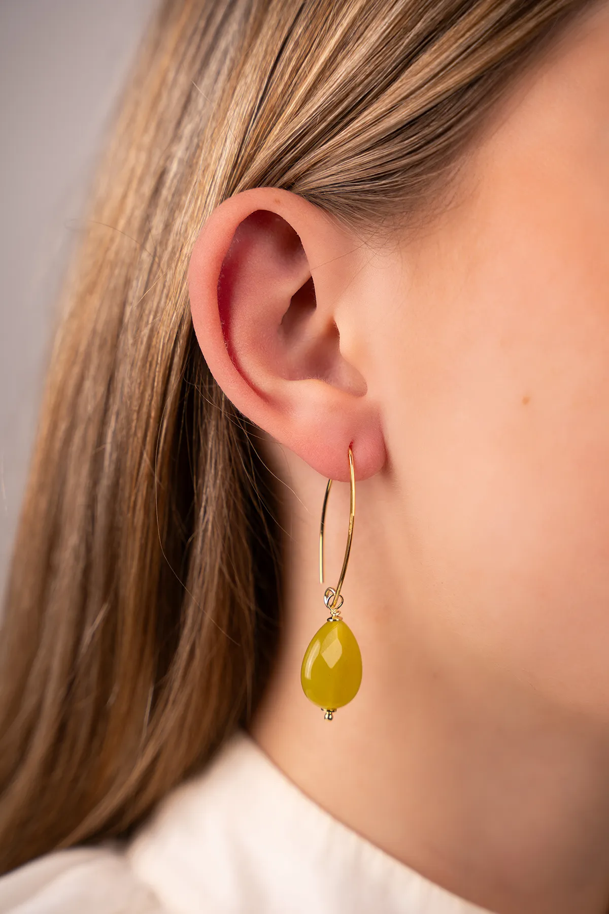 Mustard Green Earrings Drop S bylott-theme.productDescriptionPage.SEO.byTheBrand
