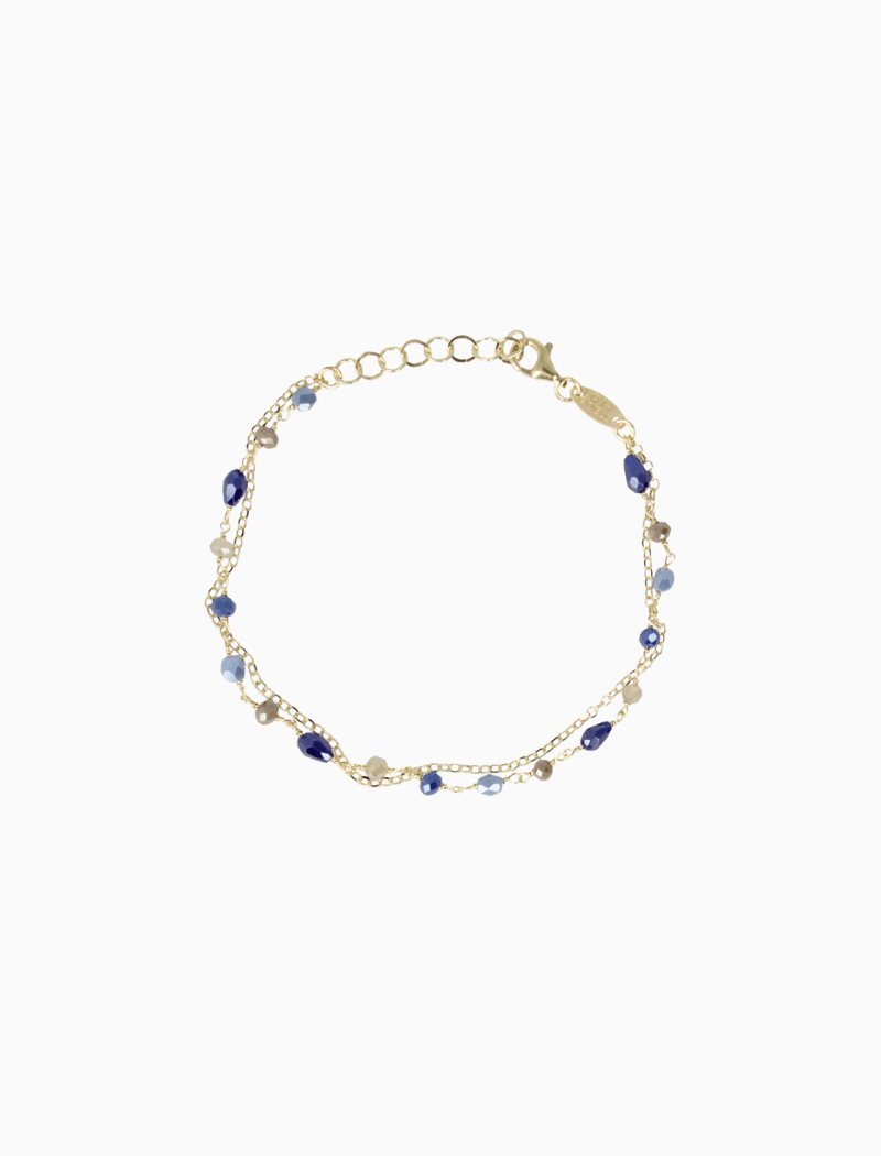 Symbool Rosary Armband Mix Donker Blauw