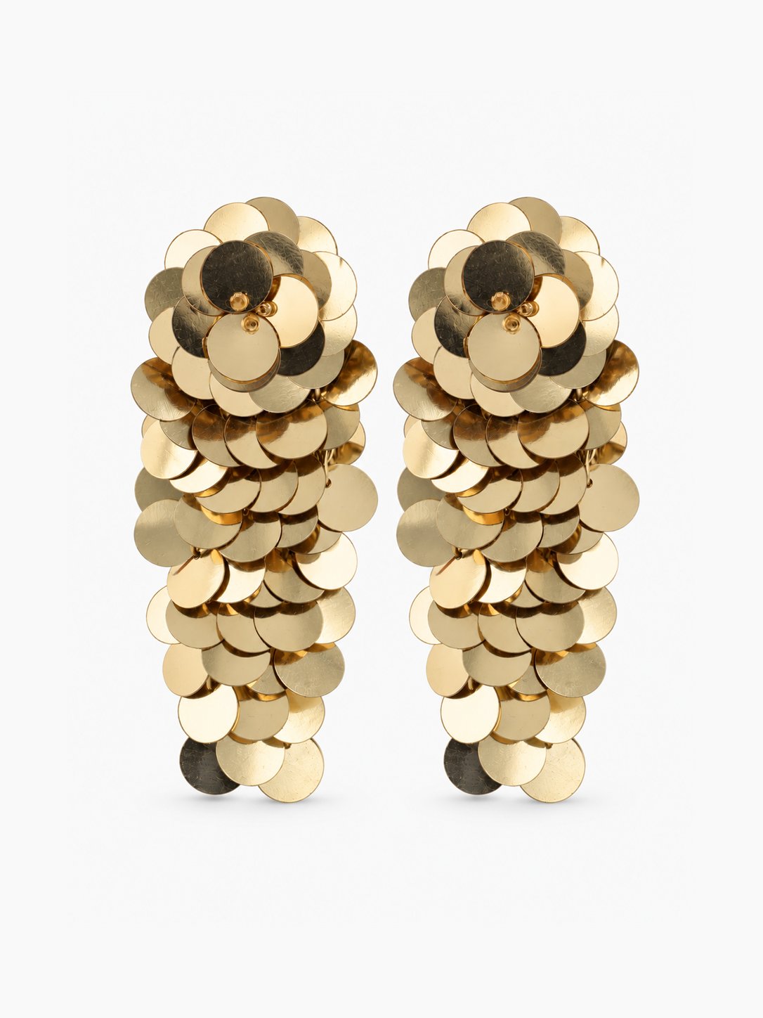 1.037 - gold colored gold sequin waterfall large
