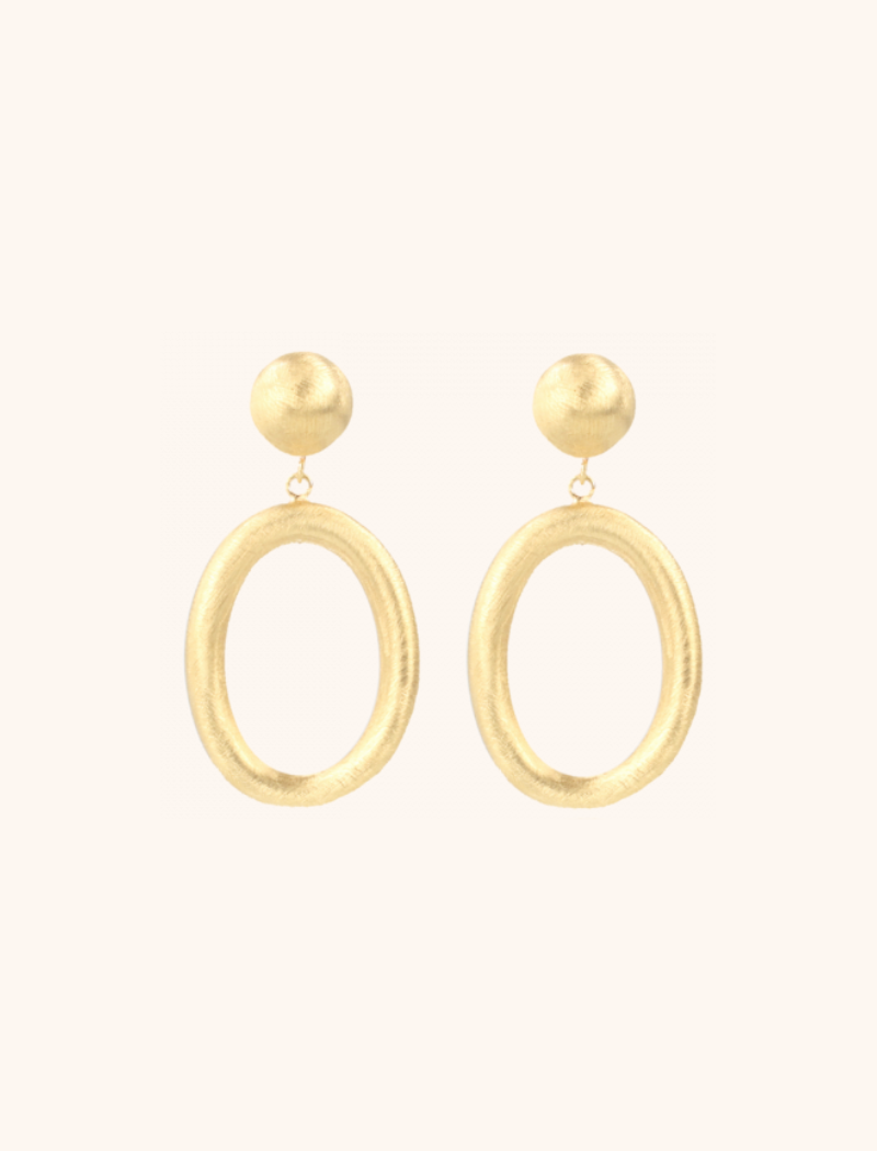 Ohrringe Hoop Oval Small 