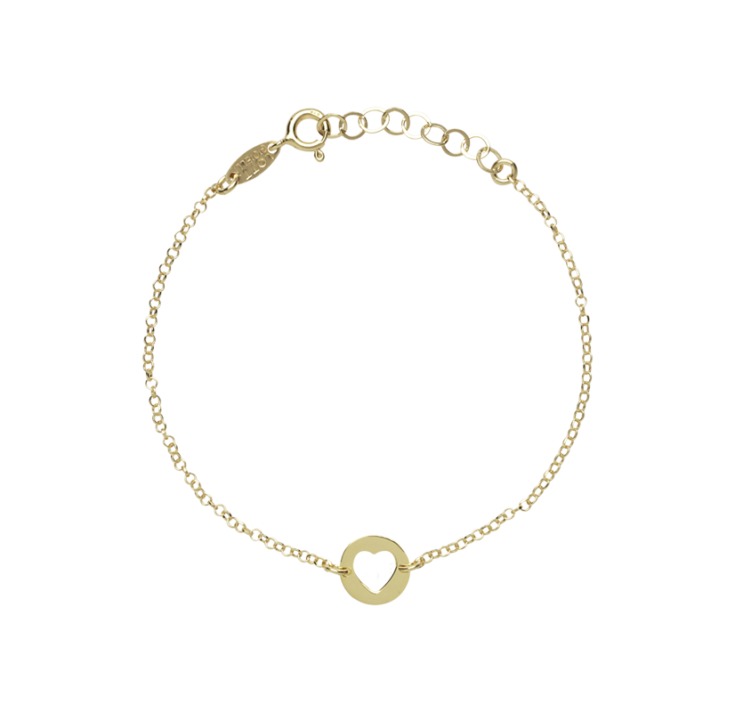 heart coin bracelet