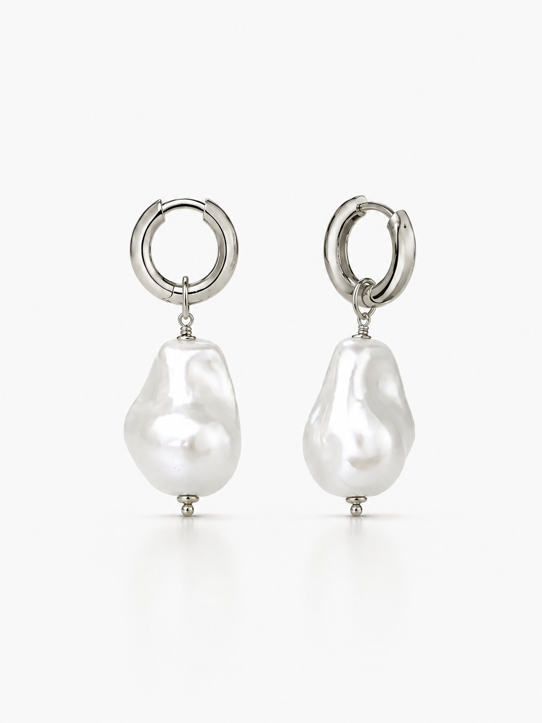 Brass - Silver Assymetric Earth S - Pearl White