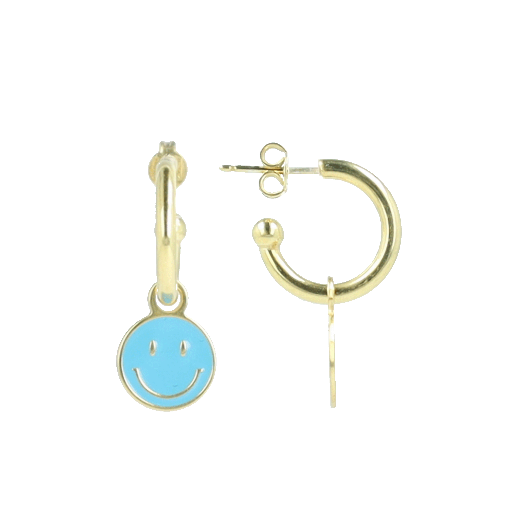 Smiley earrings enamel turquoiselott-theme.productDescriptionPage.SEO.byTheBrand