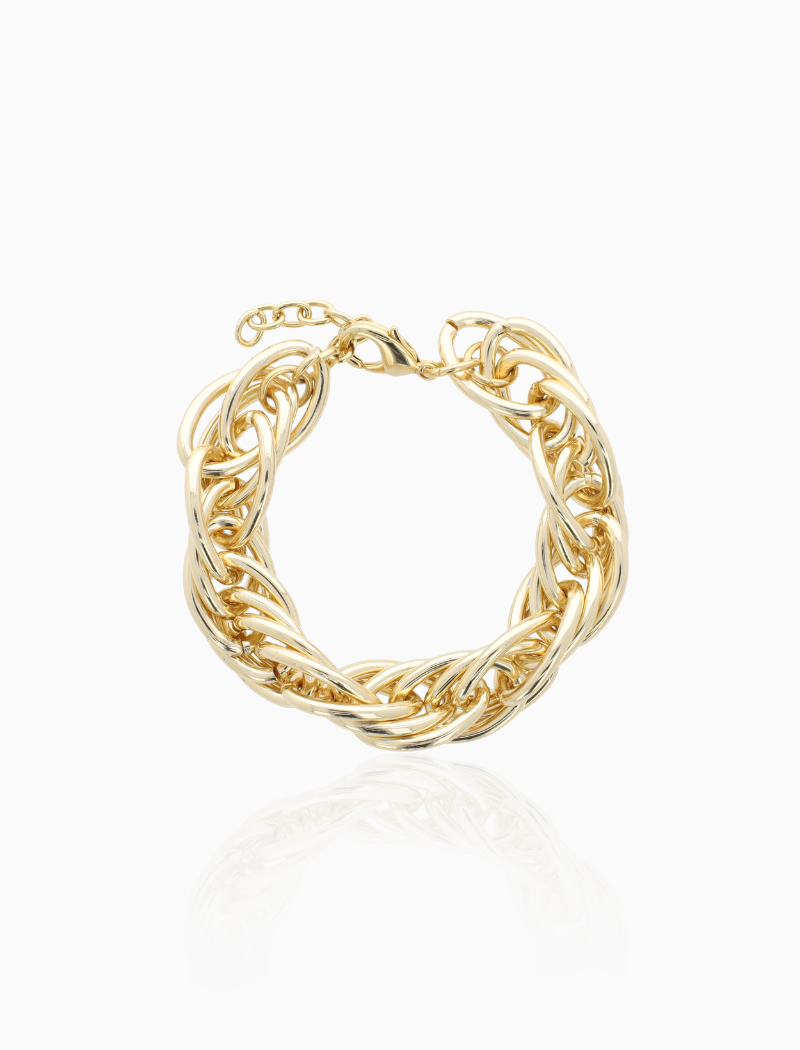 Stien - CLA Bracelet Woven Link - Soft Gold