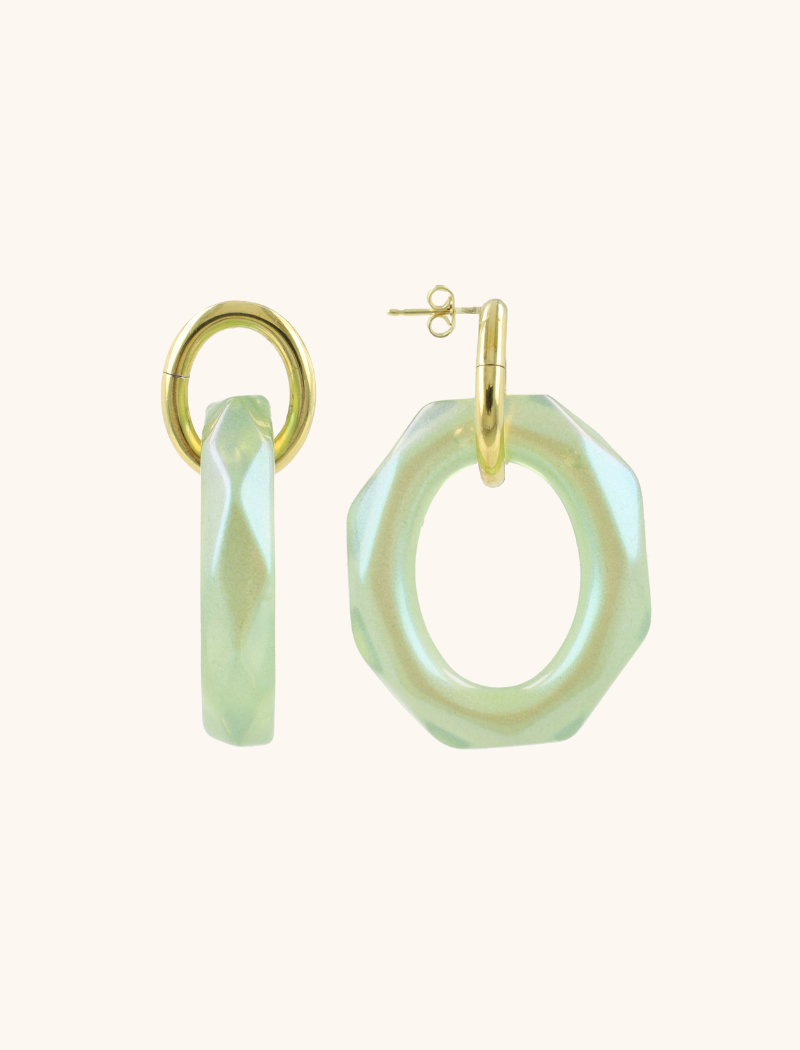 Mint Holo Earrings Debby Open Oval L lott-theme.productDescriptionPage.SEO.byTheBrand