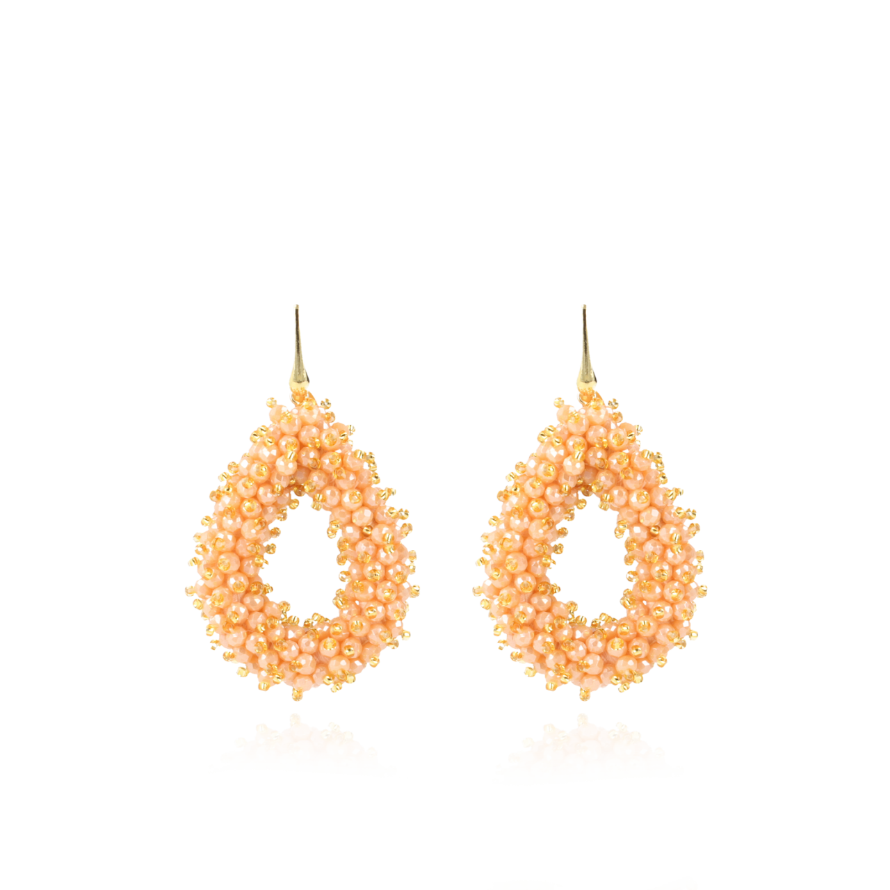 Orange Ohrringe Louise Double Stones Drop L