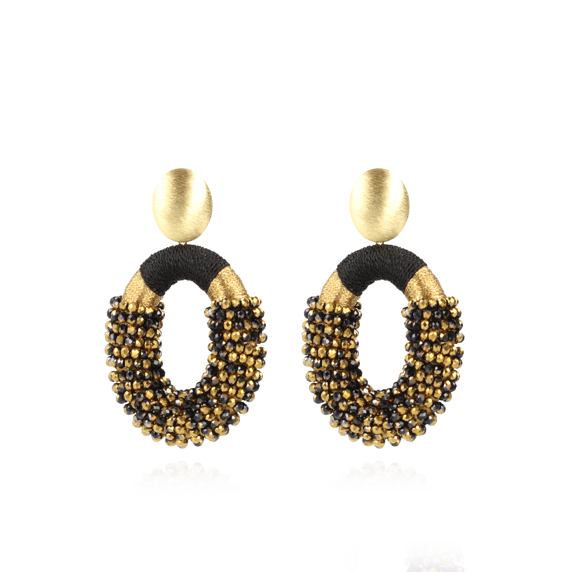 Gold-coloured Earrings Yara Oval L