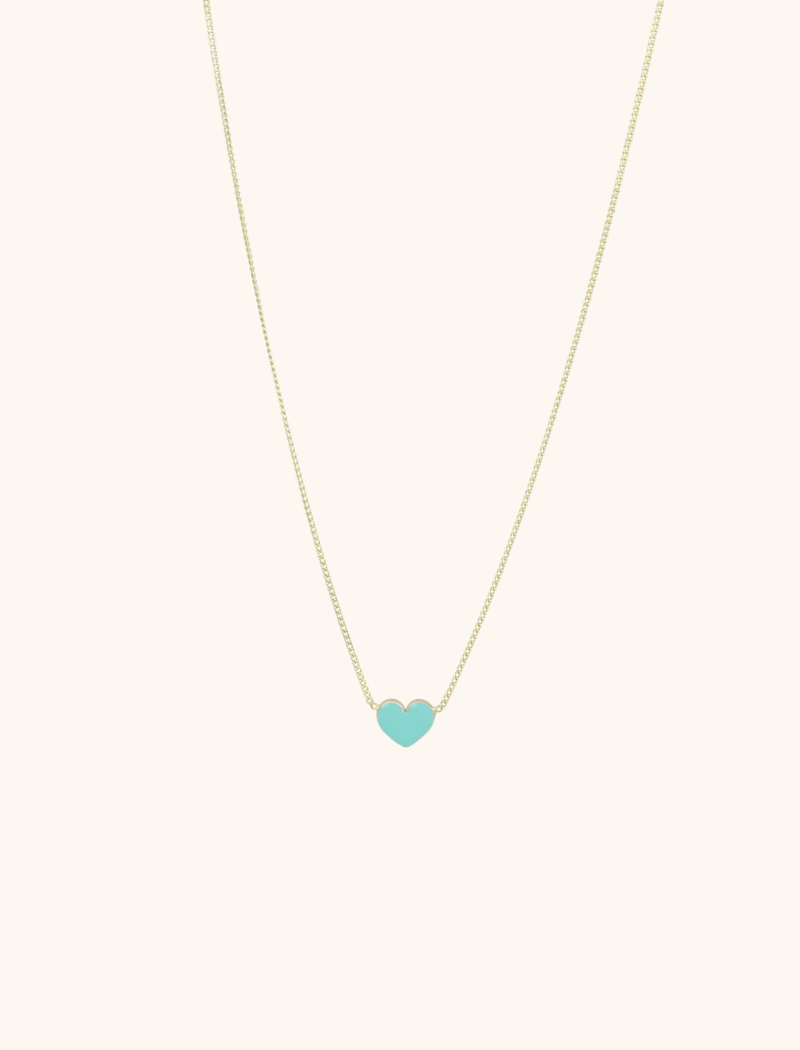 Symbol necklace heart turquoise
