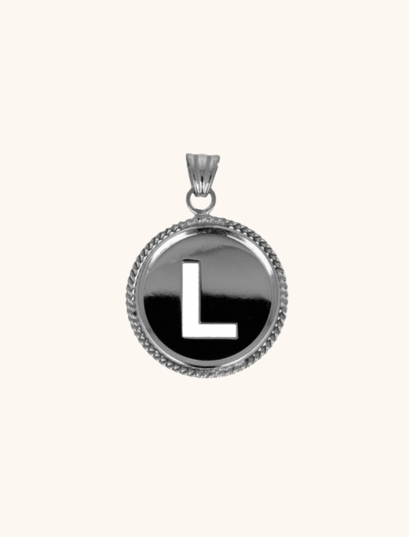 Zilveren Initial Medallion pendantlott-theme.productDescriptionPage.SEO.byTheBrand