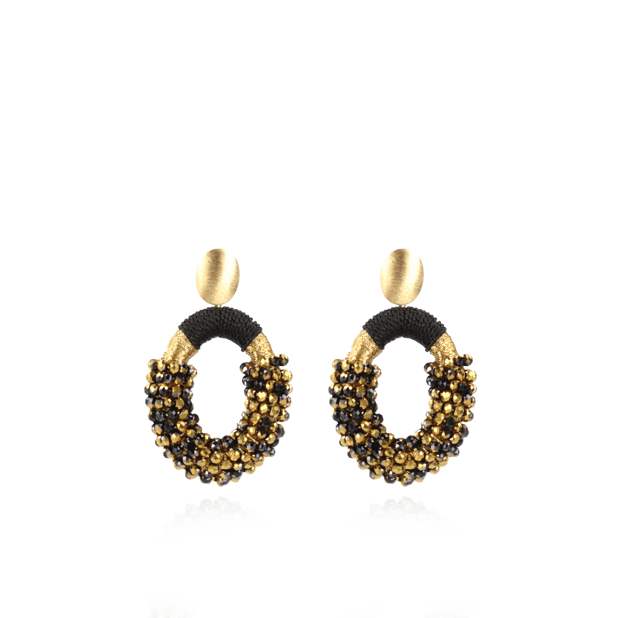 Gold-coloured Earrings Yara Oval M