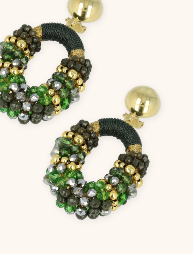 Groene Oorbellen Viv Combi Ovaal Mlott-theme.productDescriptionPage.SEO.byTheBrand