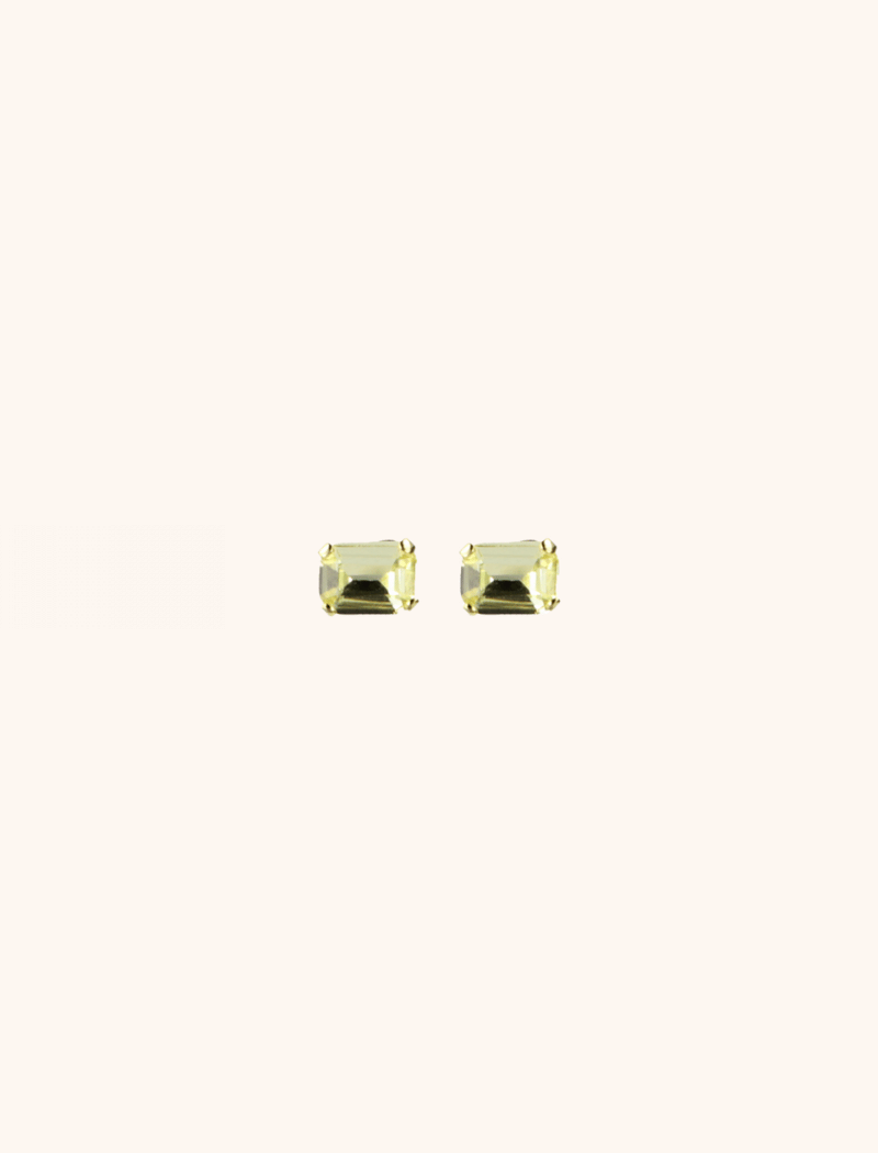 Gelbe Strass-Ohrringe Jill S