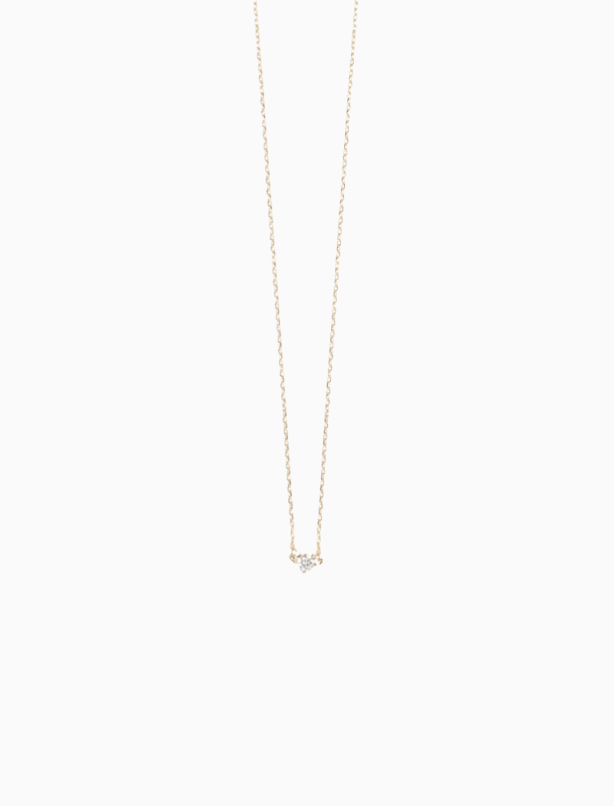 9 Karat Halskette Ein Diamant