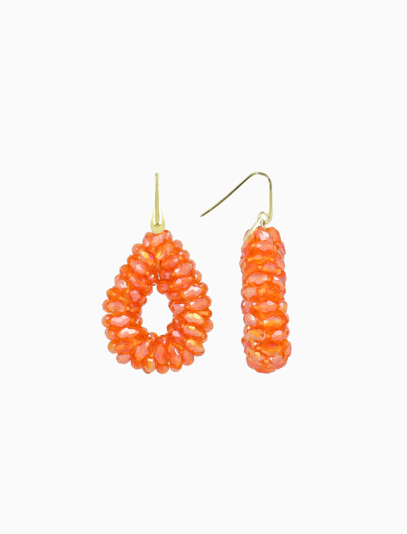 Oranje oorbellen Anne Druppel S marquis lion