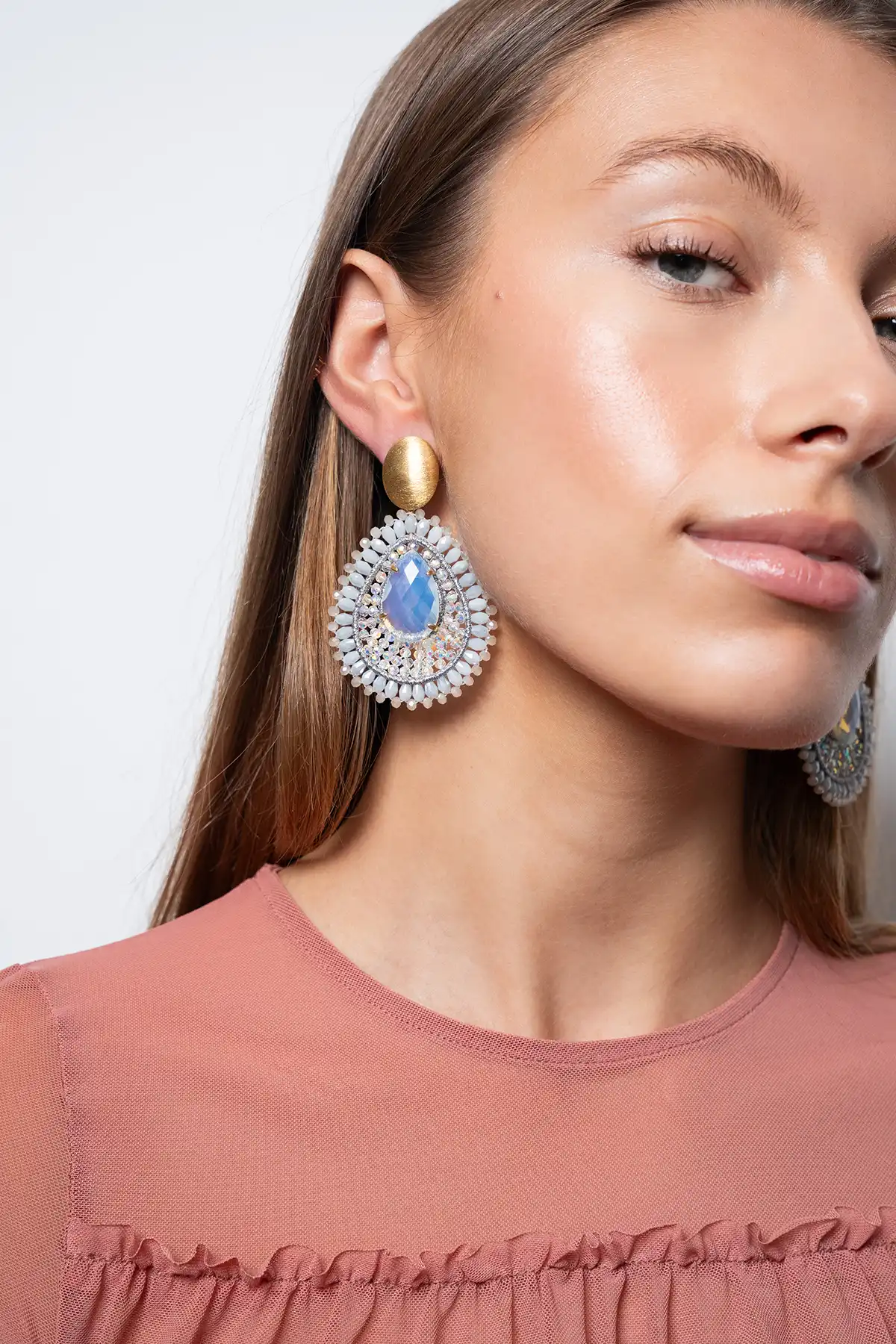 Crystal Silver Earrings Lina Filled Drop with Stone  lott-theme.productDescriptionPage.SEO.byTheBrand