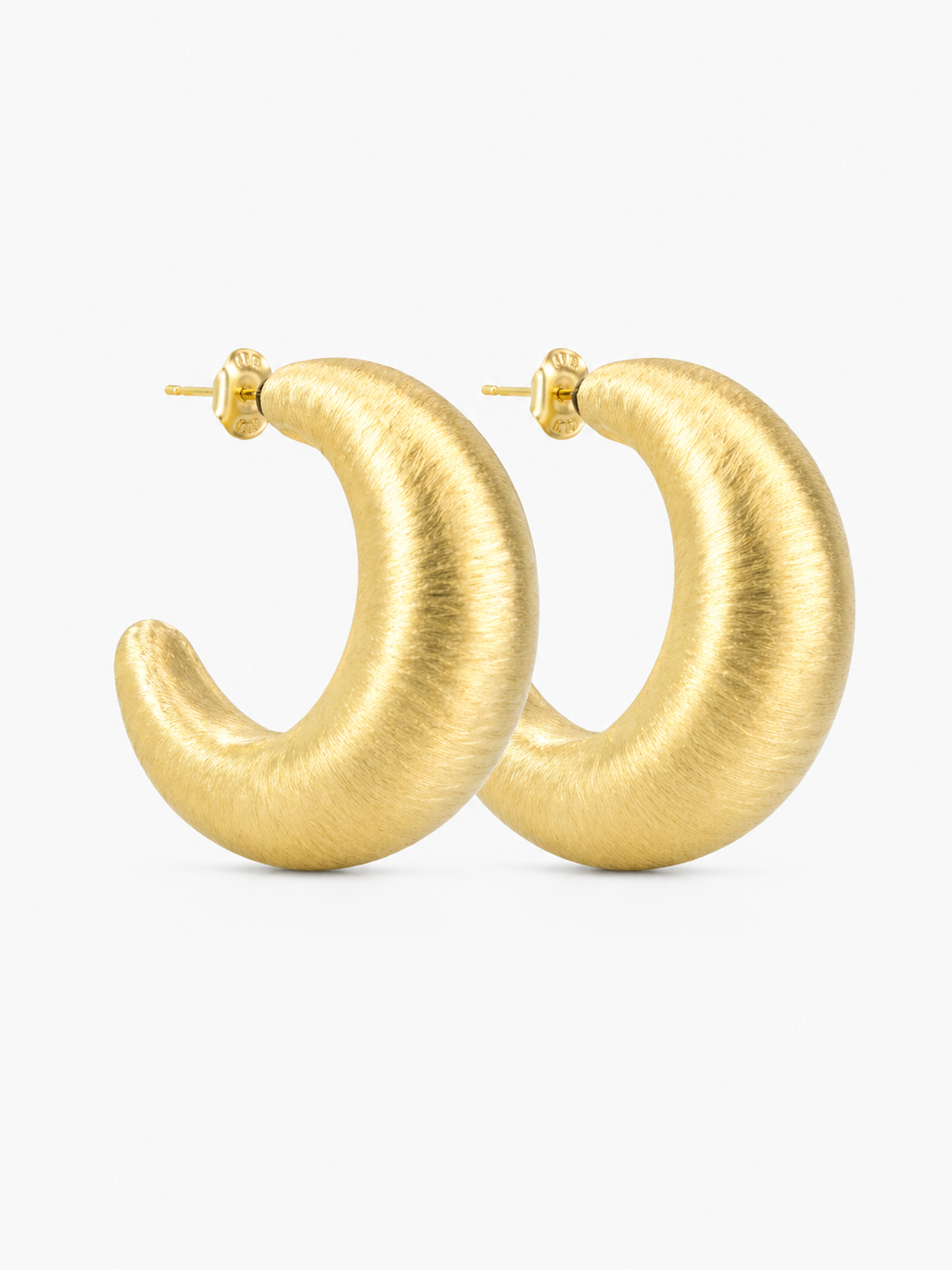 BRASS - GOLD Creole Charlie XL Brushed