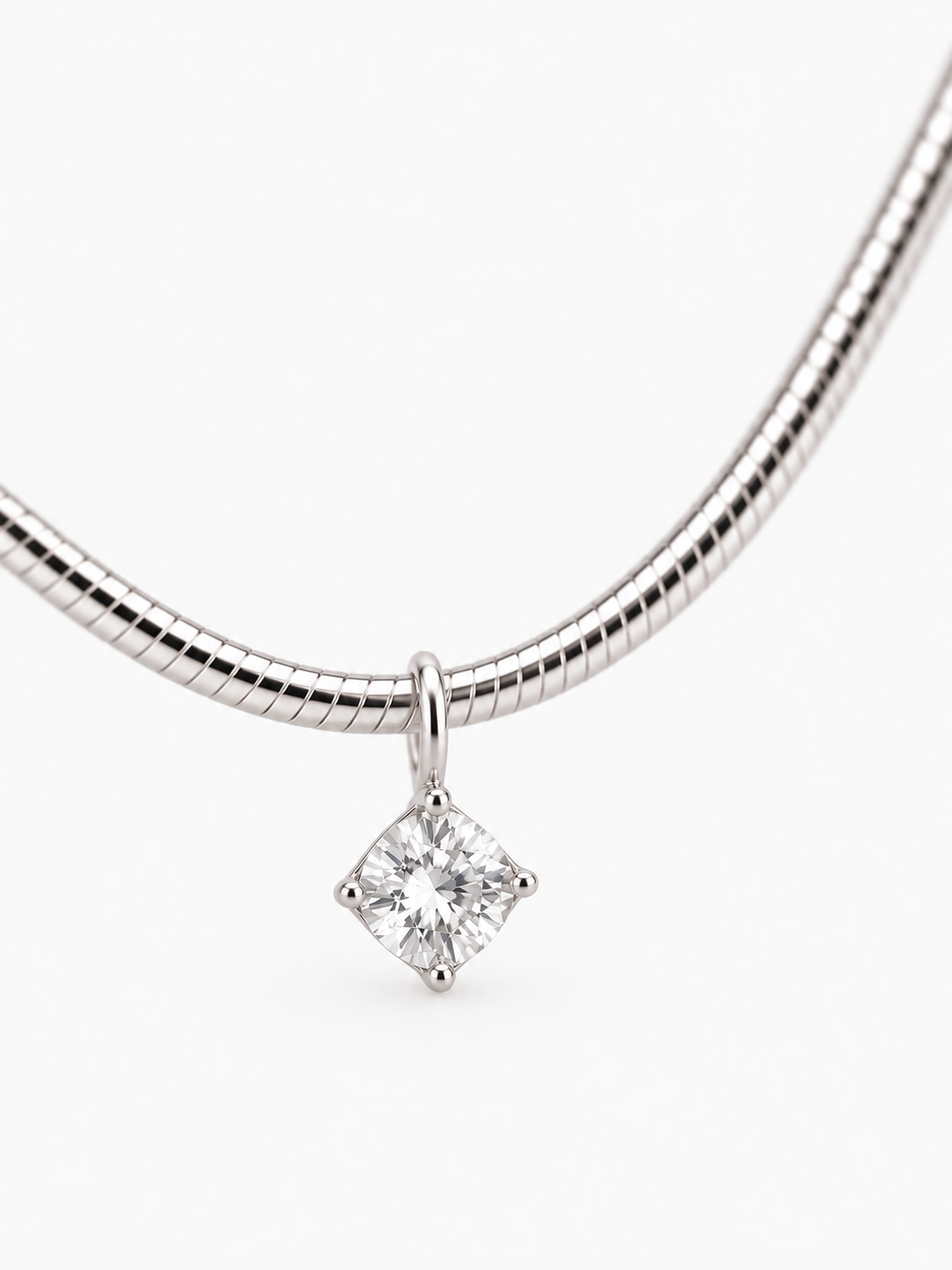 Silber Halskette Mette Small Diamond