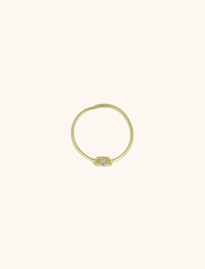 Gold-colored Ring Judith Framded Round Crystal adjustablelott-theme.productDescriptionPage.SEO.byTheBrand
