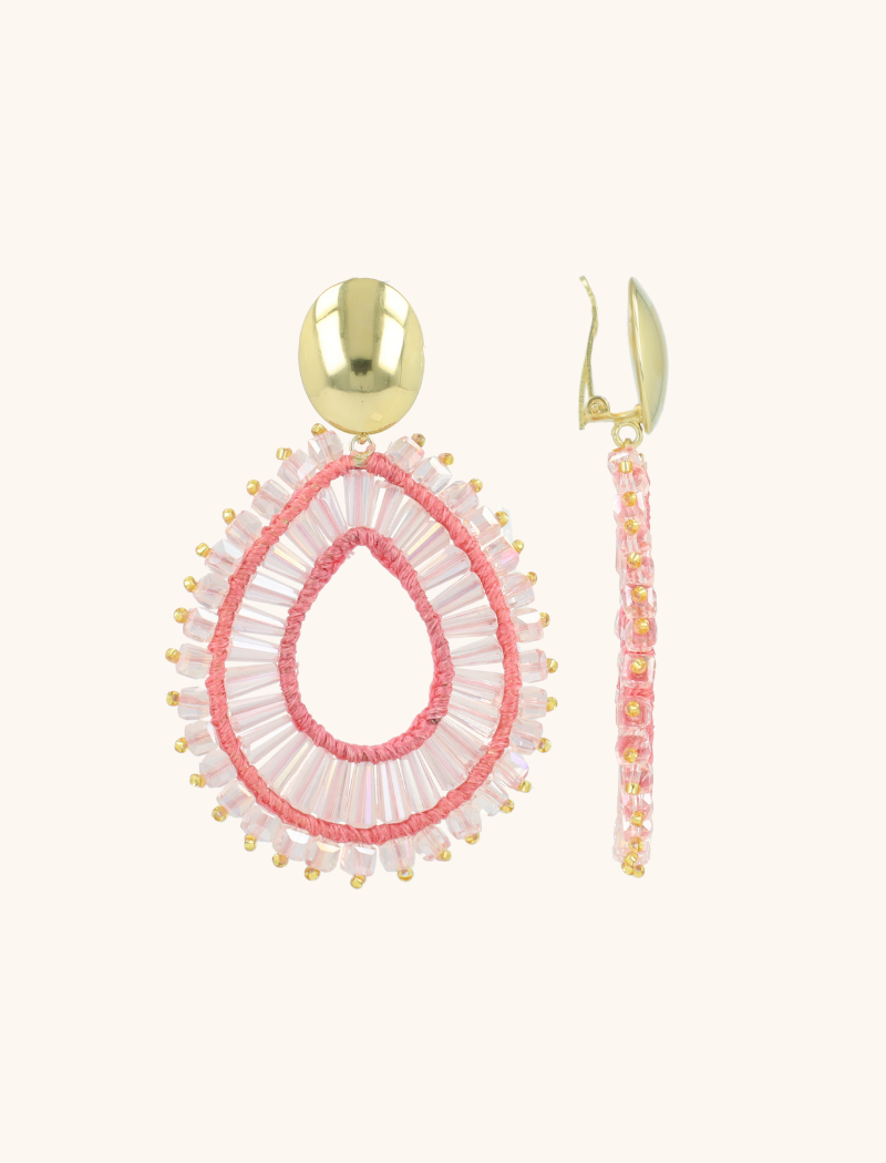 Pink Earrings Maureen Drop L Cliplott-theme.productDescriptionPage.SEO.byTheBrand