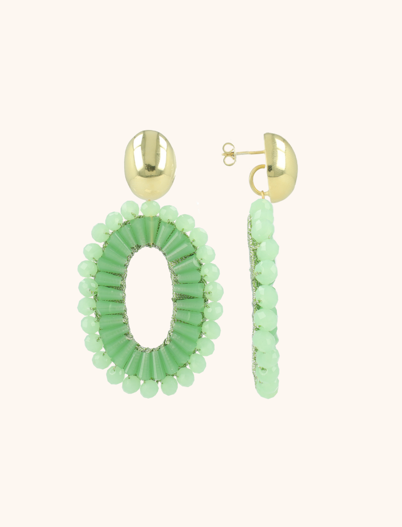 Lime Oorbellen Ann-Mary Ovaal Dubbellott-theme.productDescriptionPage.SEO.byTheBrand