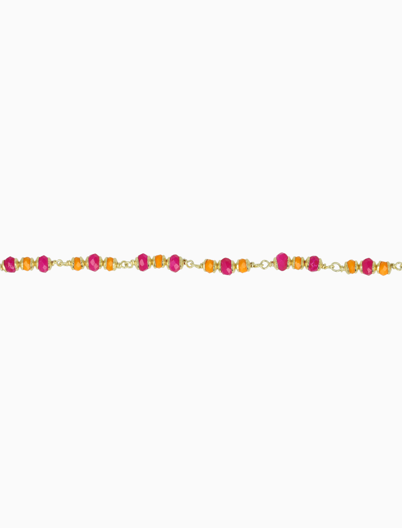 Color of You Necklace Happiness Fuchsia / Orange