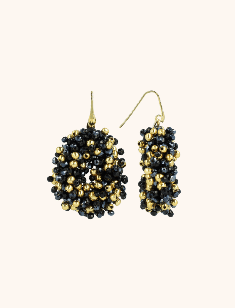 Zwarte Oorbellen Louise Double Stones Drop Slott-theme.productDescriptionPage.SEO.byTheBrand