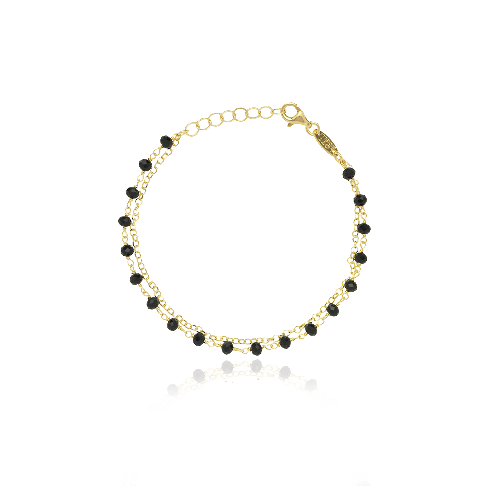 Symbol bracelet rosary black