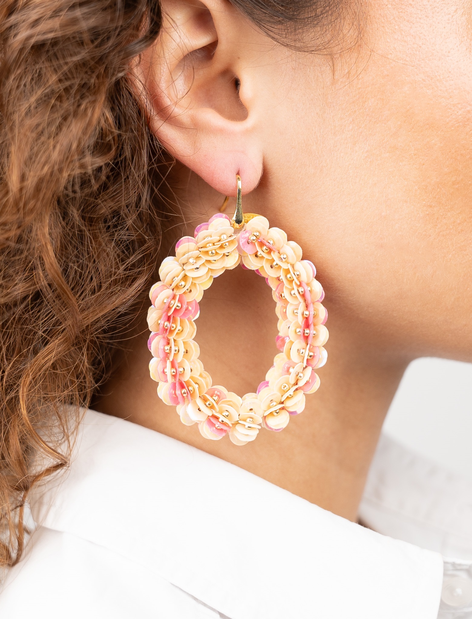 Mix Pink Earrings Sequin Oval XLlott-theme.productDescriptionPage.SEO.byTheBrand