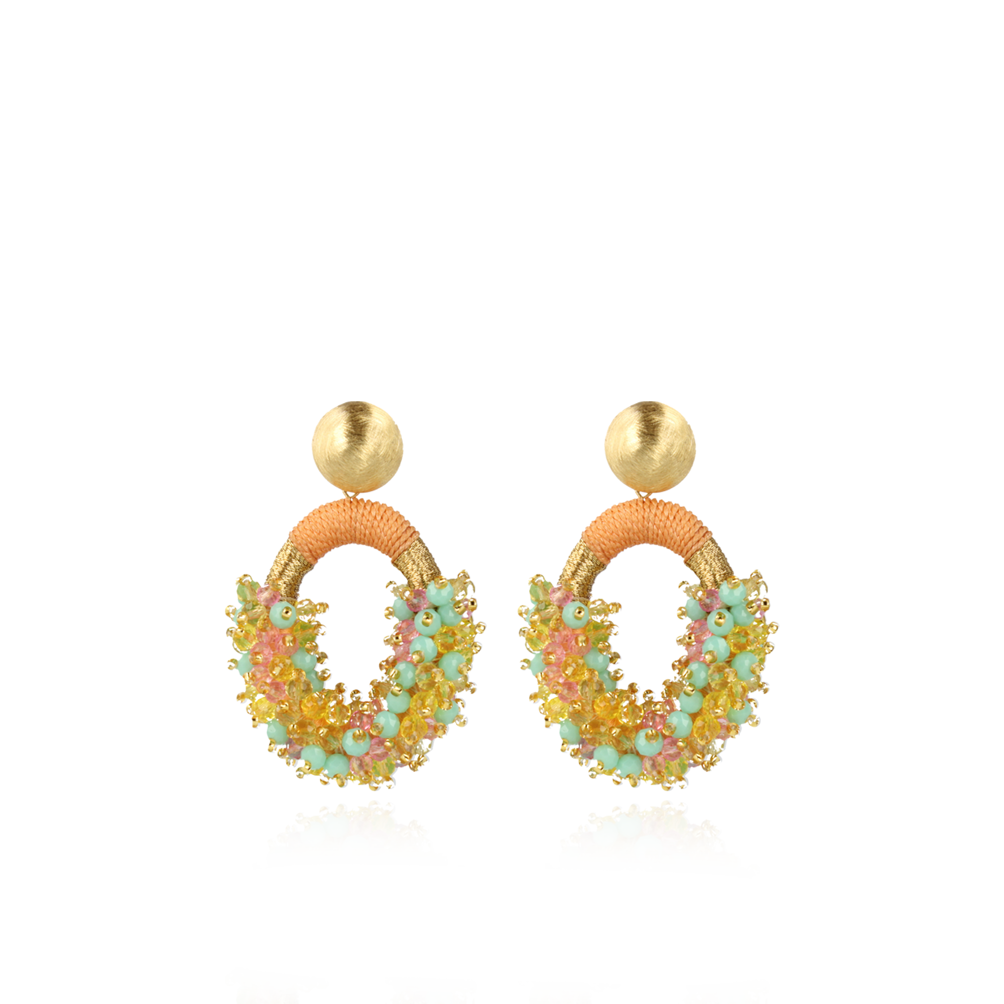 Multicolor Soft Oorbellen Eve Ovaal M