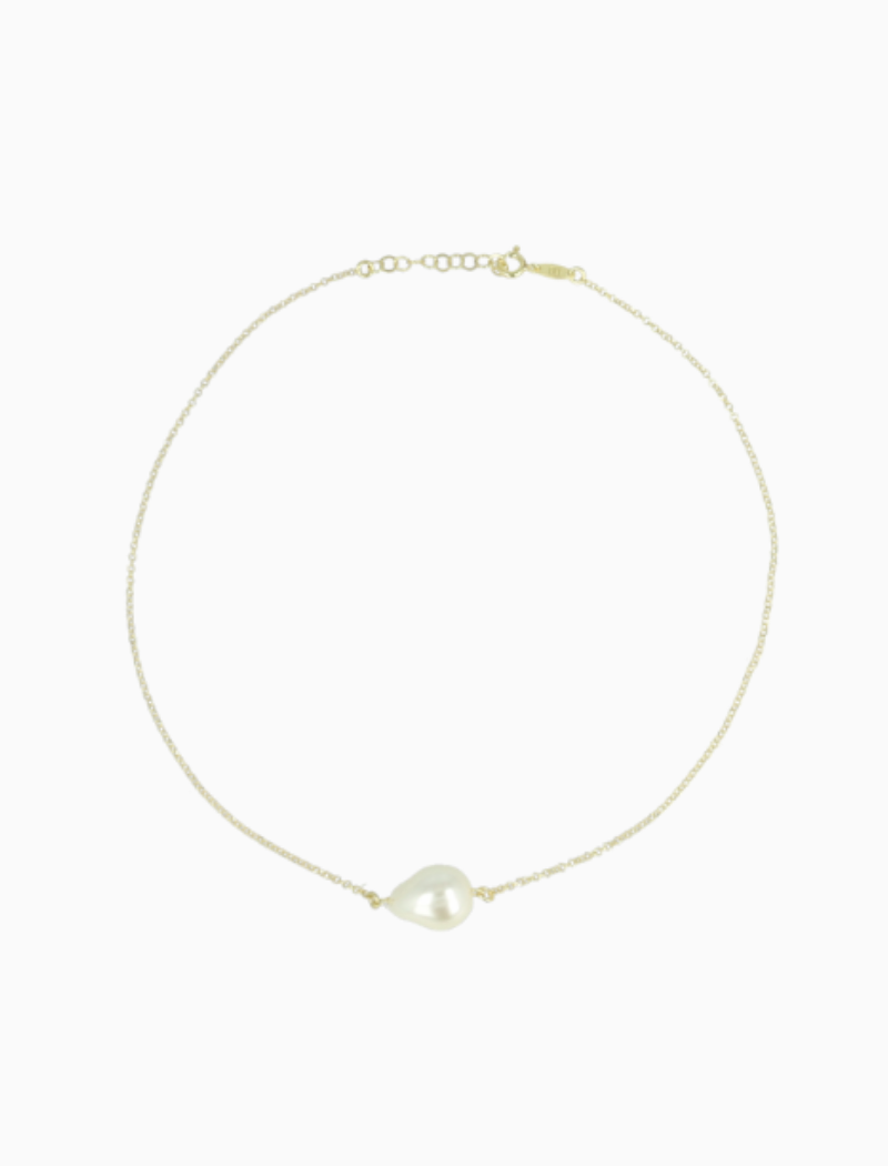 Asymmetrische Parel Ketting Drop S