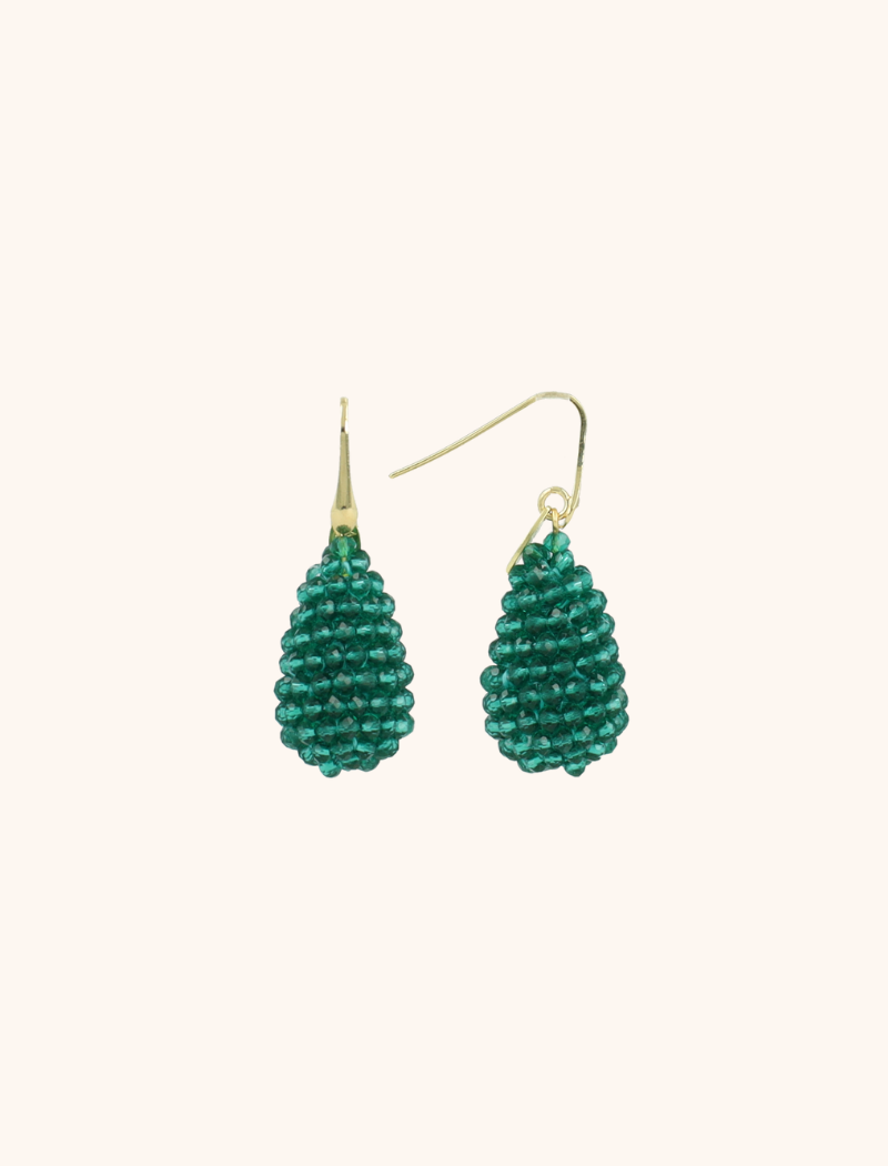 Groene Oorbellen Amy Cone XS