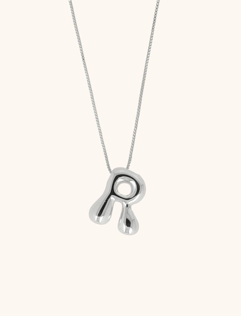 Silver Cartoon Initial Necklace - Adjustablelott-theme.productDescriptionPage.SEO.byTheBrand