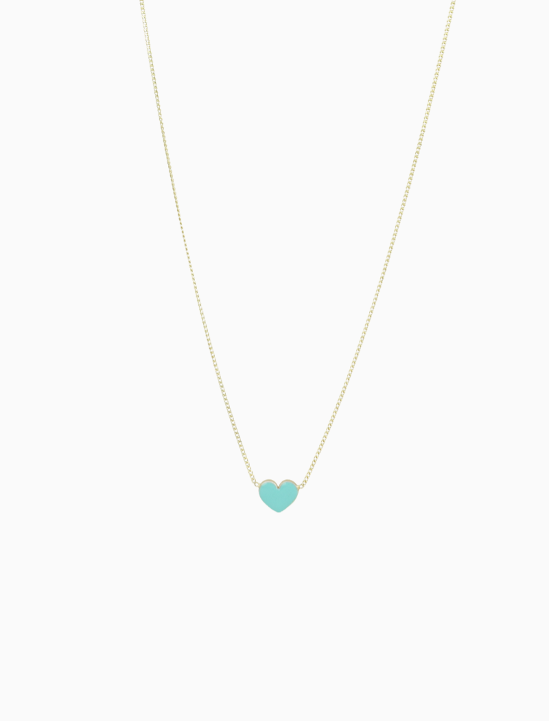 Symbol necklace heart turquoise