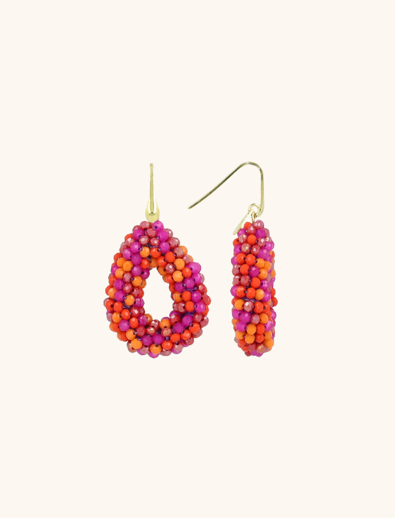 Fuchsia Oorbellen Berry Drop S