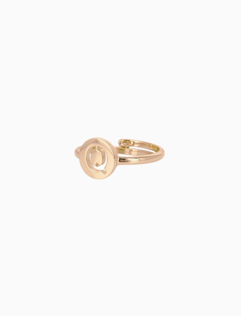 Rose ring Initial Small