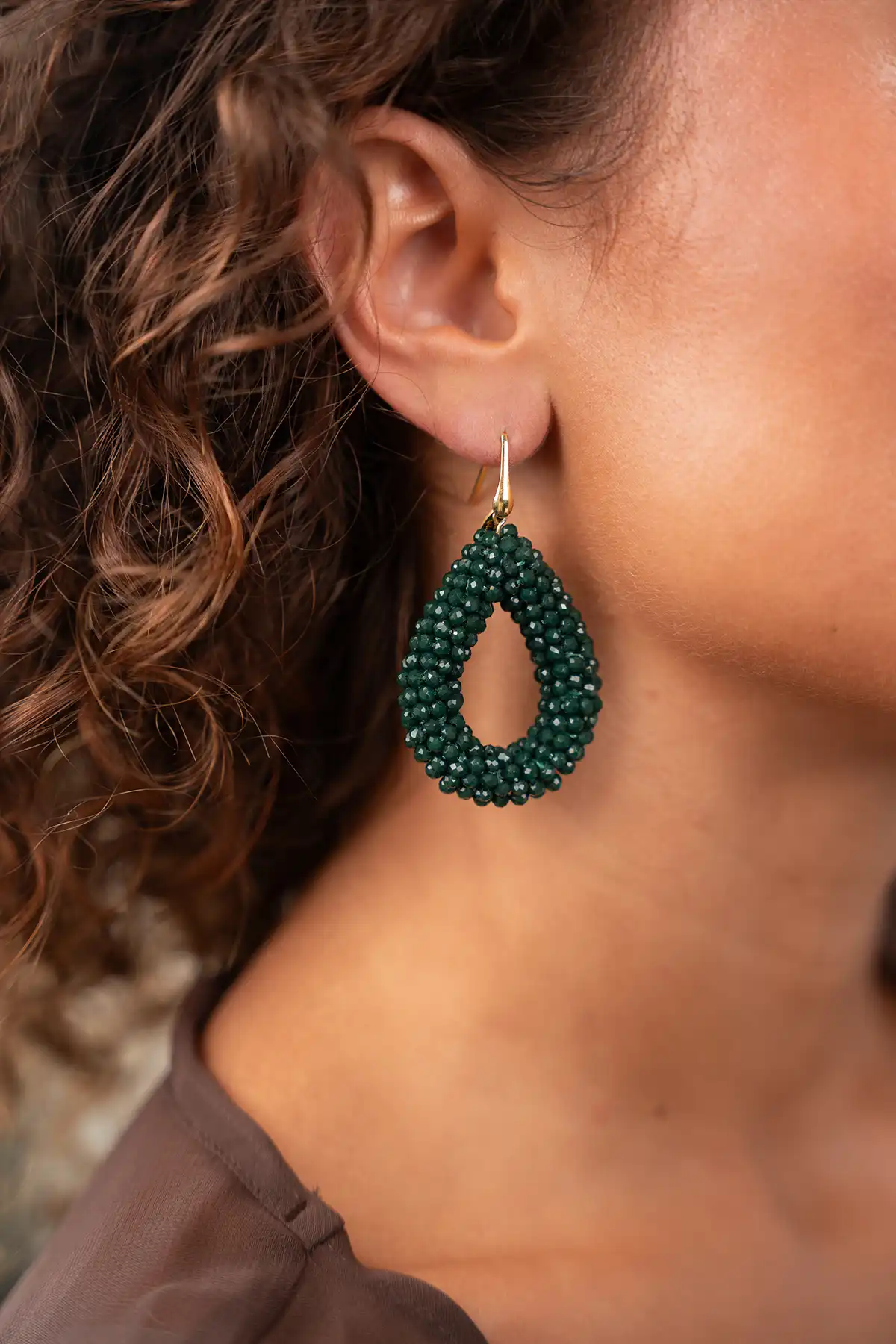 Groene Oorbellen Berry Drop L