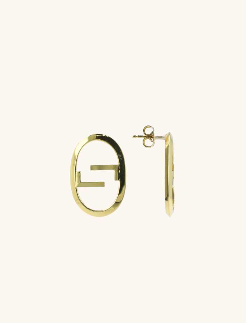 Klassische Ohrringe LL Logo S