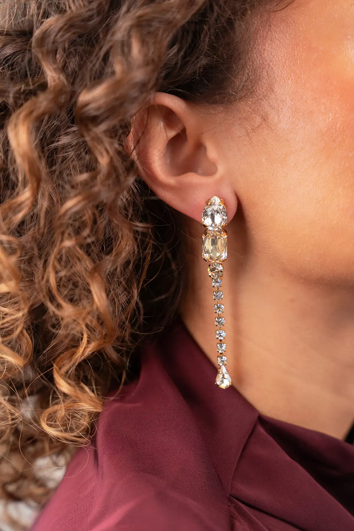 Kristallen Oorbellen Python Earring Kess