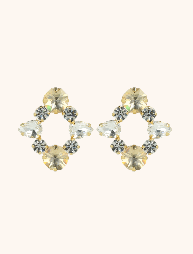 Kira Earrings Octagon Star CrystalLott Gioielli