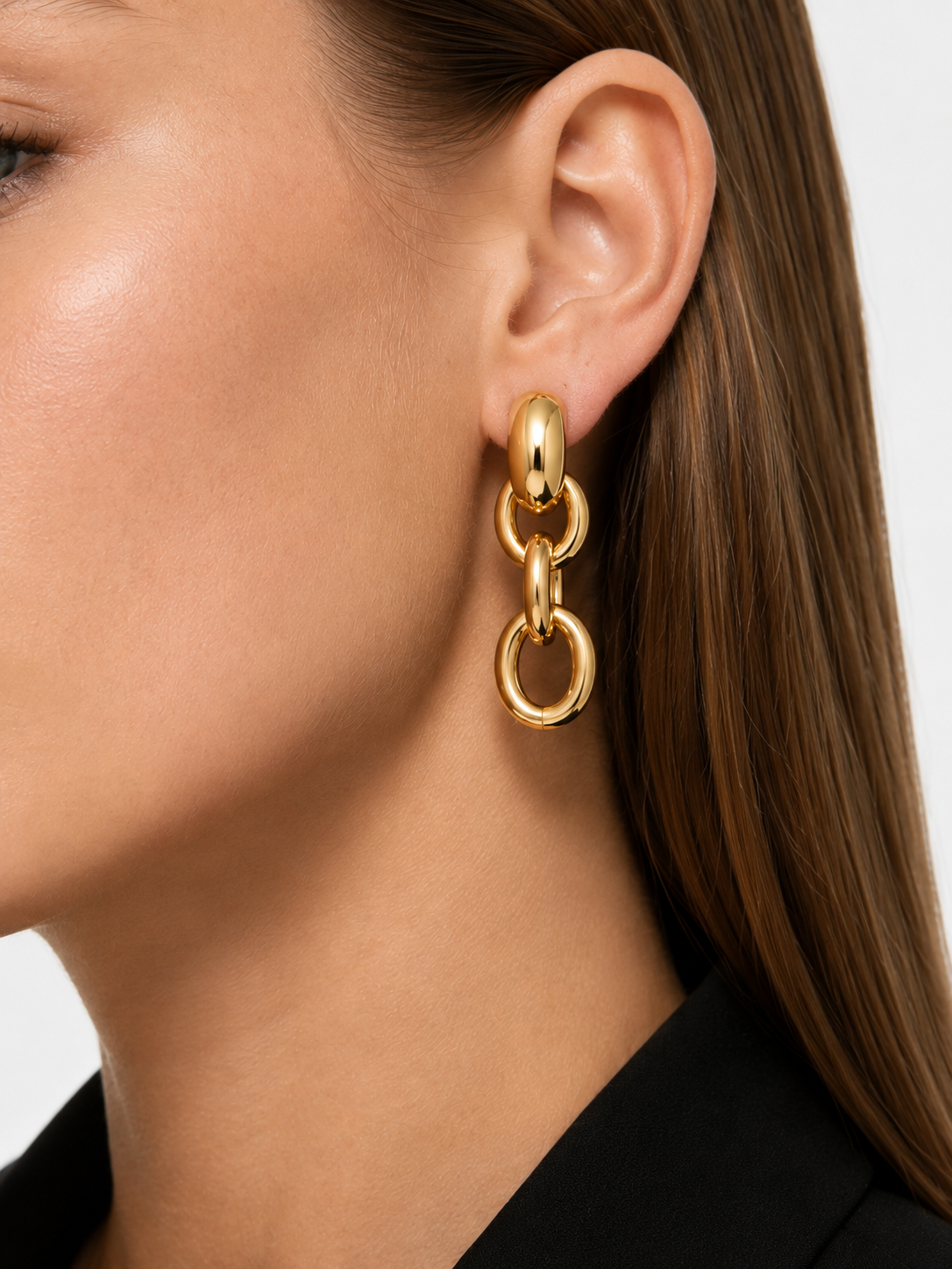 Lumira - CLA Earring Cable Wide - Soft Gold