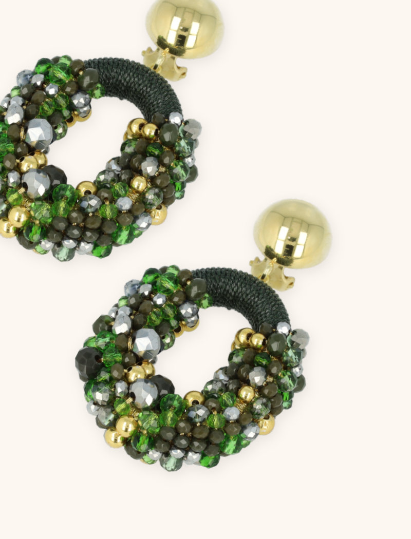 Groene Oorbellen Opheilia Combi Ovaal Mlott-theme.productDescriptionPage.SEO.byTheBrand