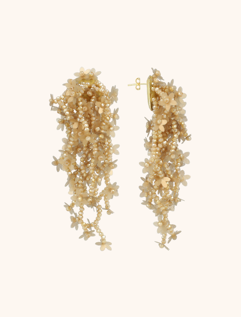Dark Nude Oorbellen Lilly Flower Strings Llott-theme.productDescriptionPage.SEO.byTheBrand