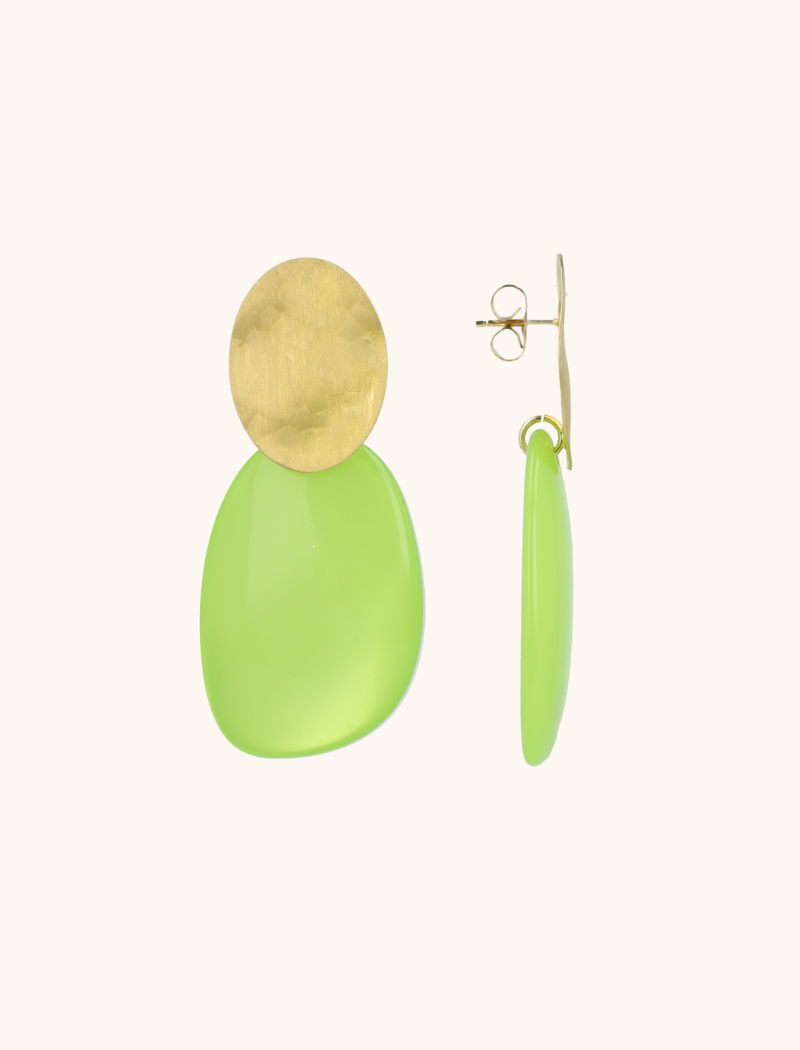 Lime oorbellen Aurora ovaal Llott-theme.productDescriptionPage.SEO.byTheBrand