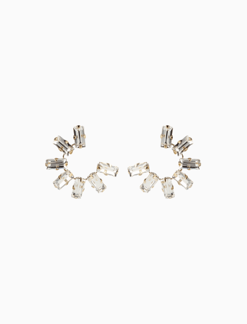 Ariel Strass Creole Small Moonlight