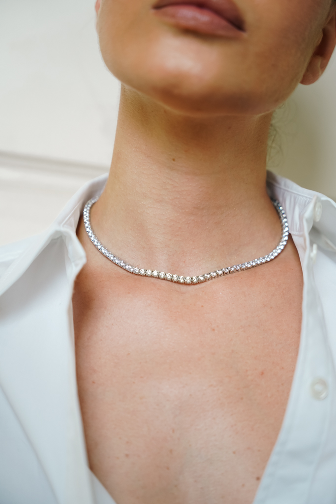 Tennis ketting Crystal - Large