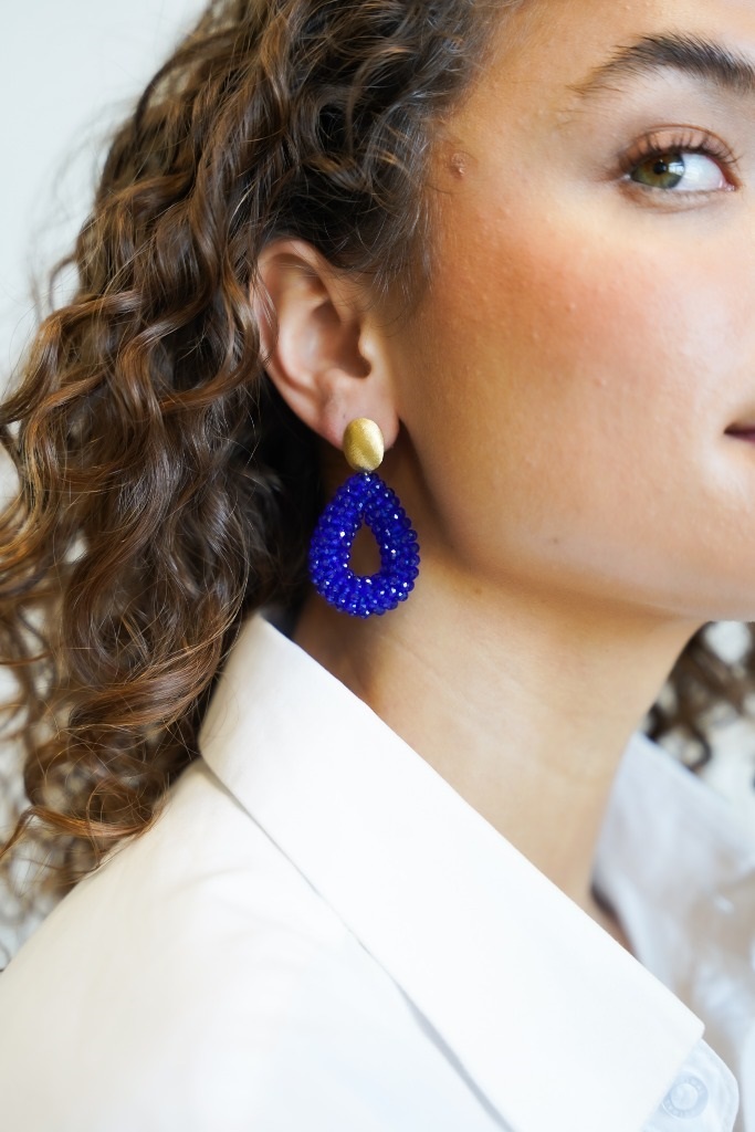 Royal Blue Earrings Berry Glassberry Drop Slott-theme.productDescriptionPage.SEO.byTheBrand