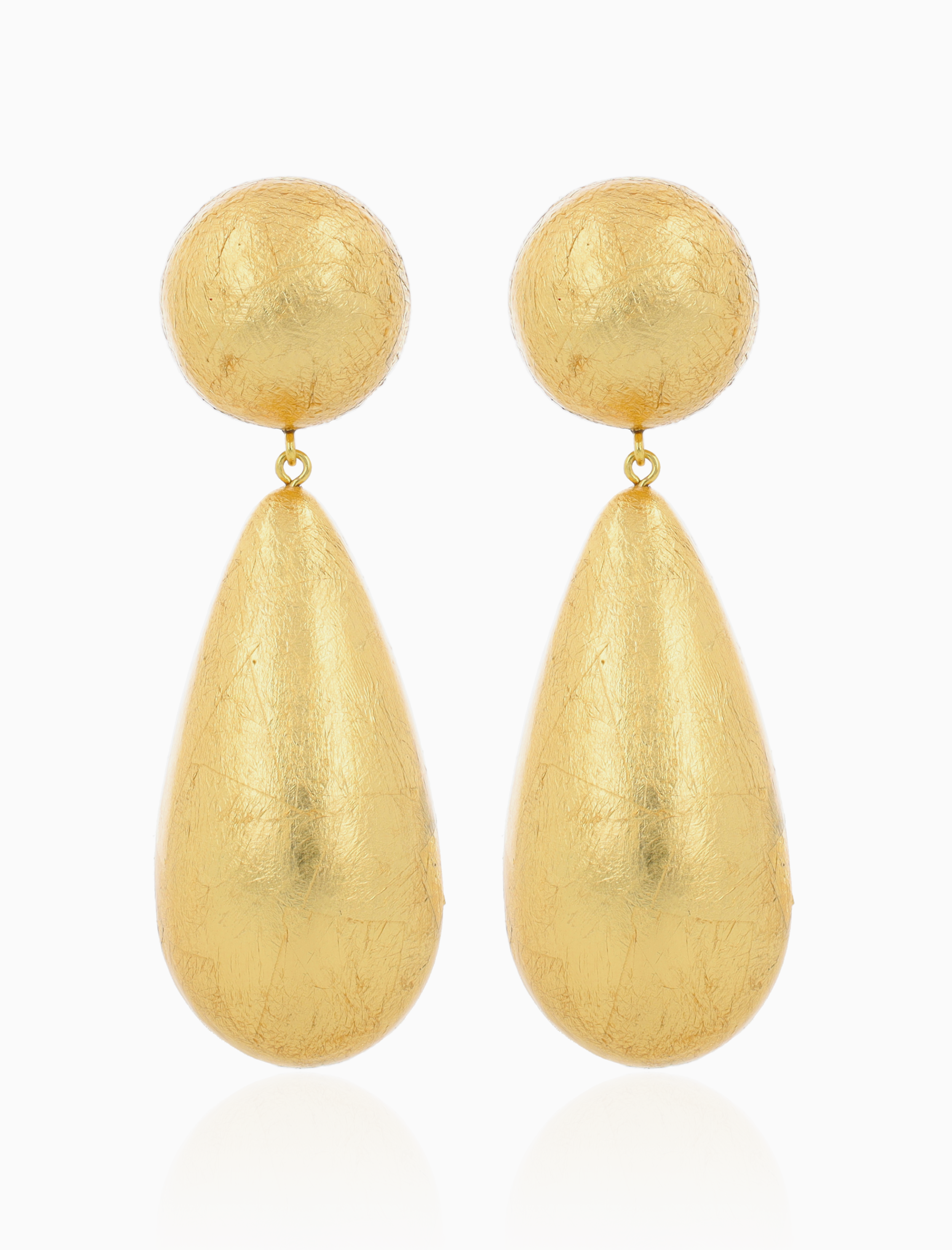 Gold Colored Earrings Brittany Cone XL Stud